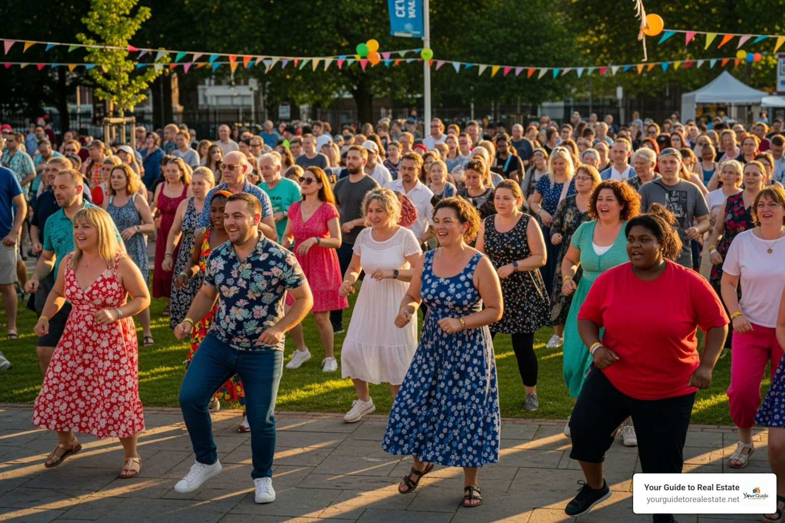 A crowd doing the Cha-Cha Slide - dj casper A crowd doing the Cha-Cha Slide - dj casper