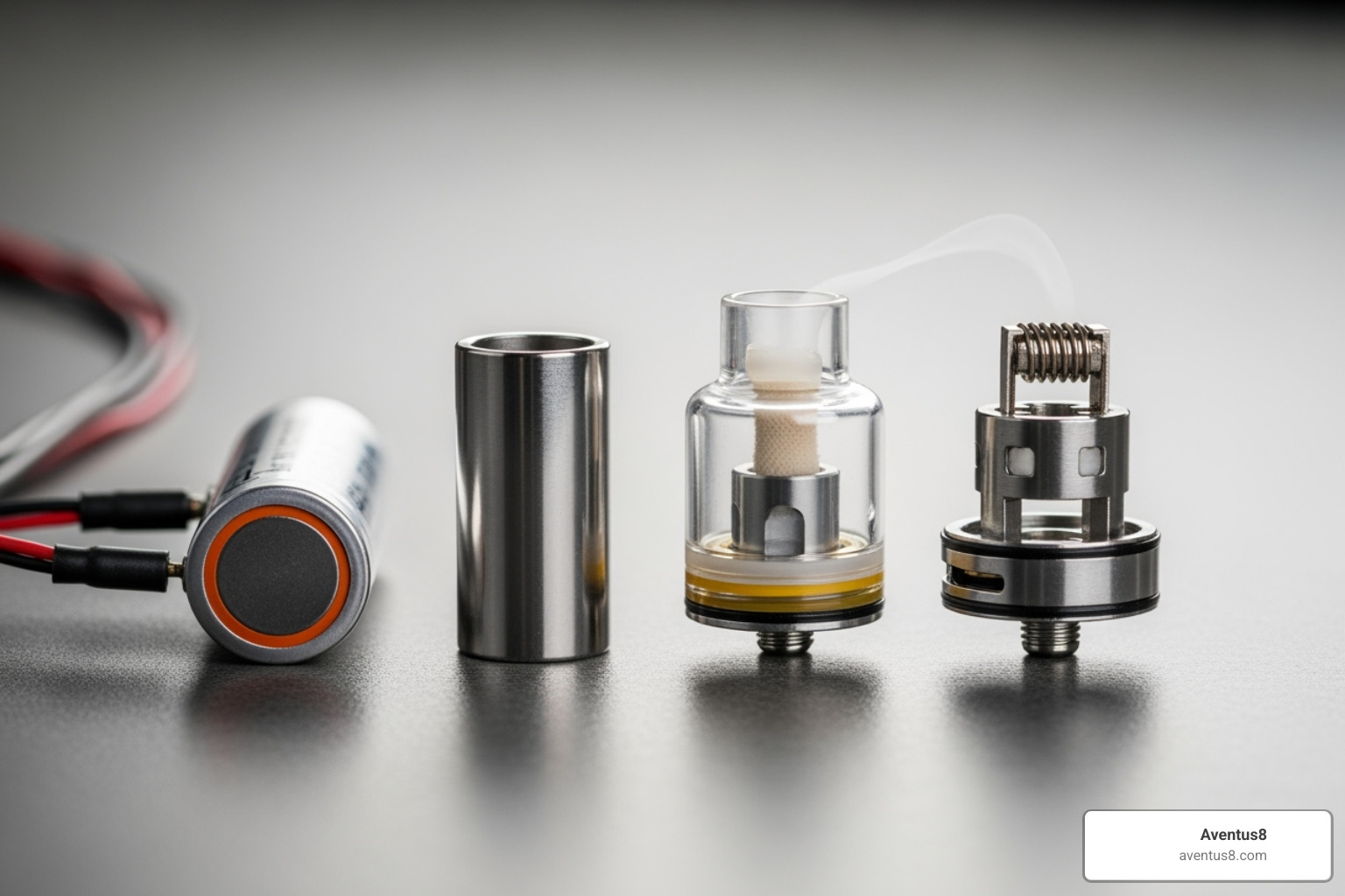 vape pen's internal components like the battery and atomizer - Best budget vape pen