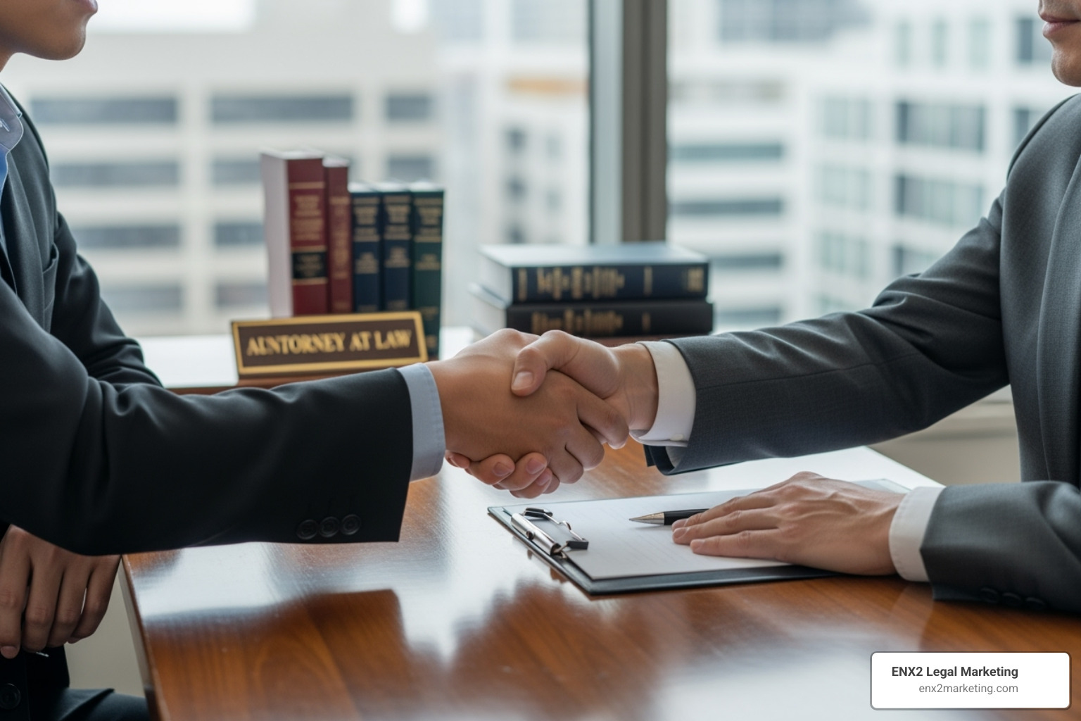 client shaking hands with a bankruptcy attorney in an office - Emergency bankruptcy filing