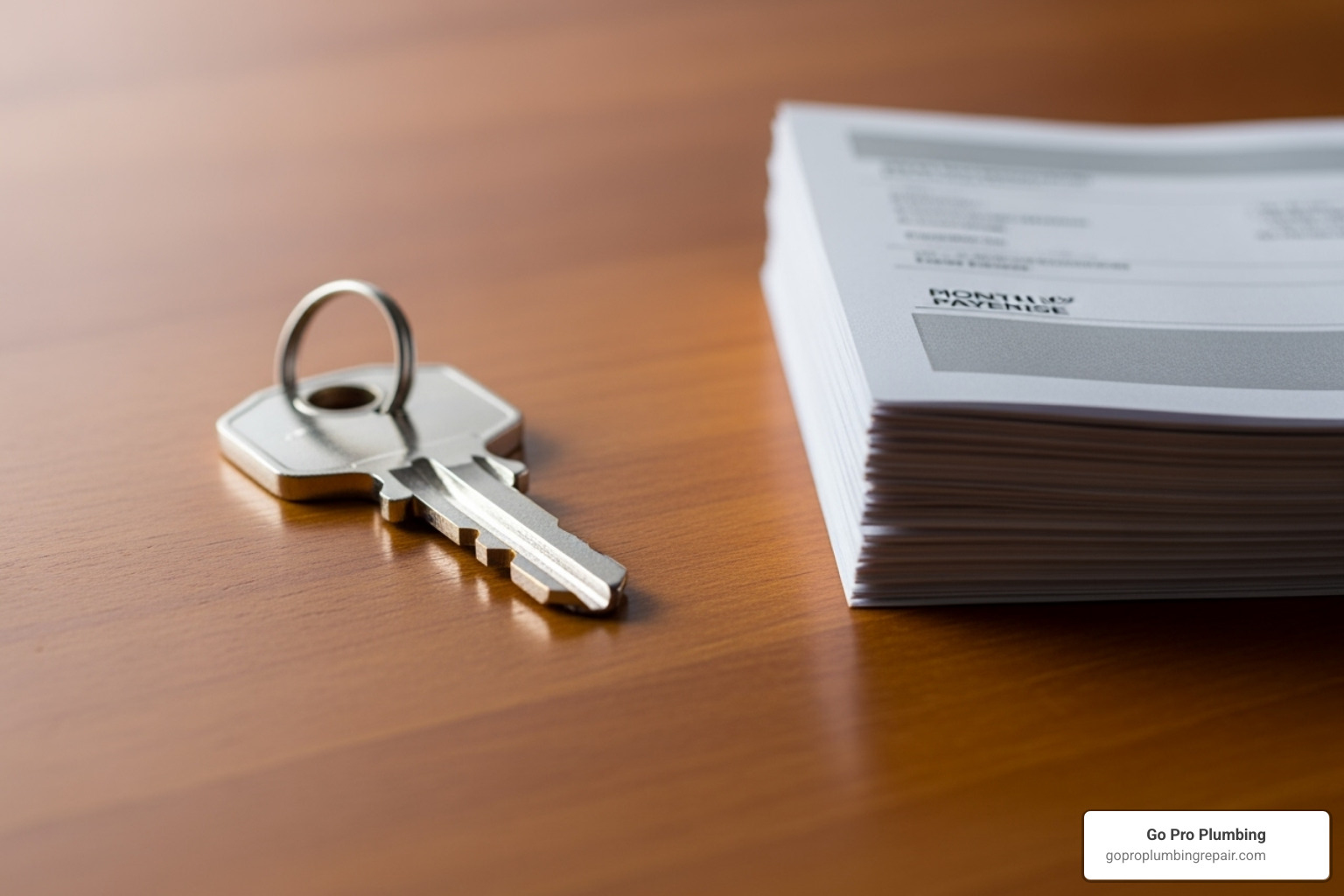 ownership (a house key) vs. renting (a monthly bill) - finance water heater replacement