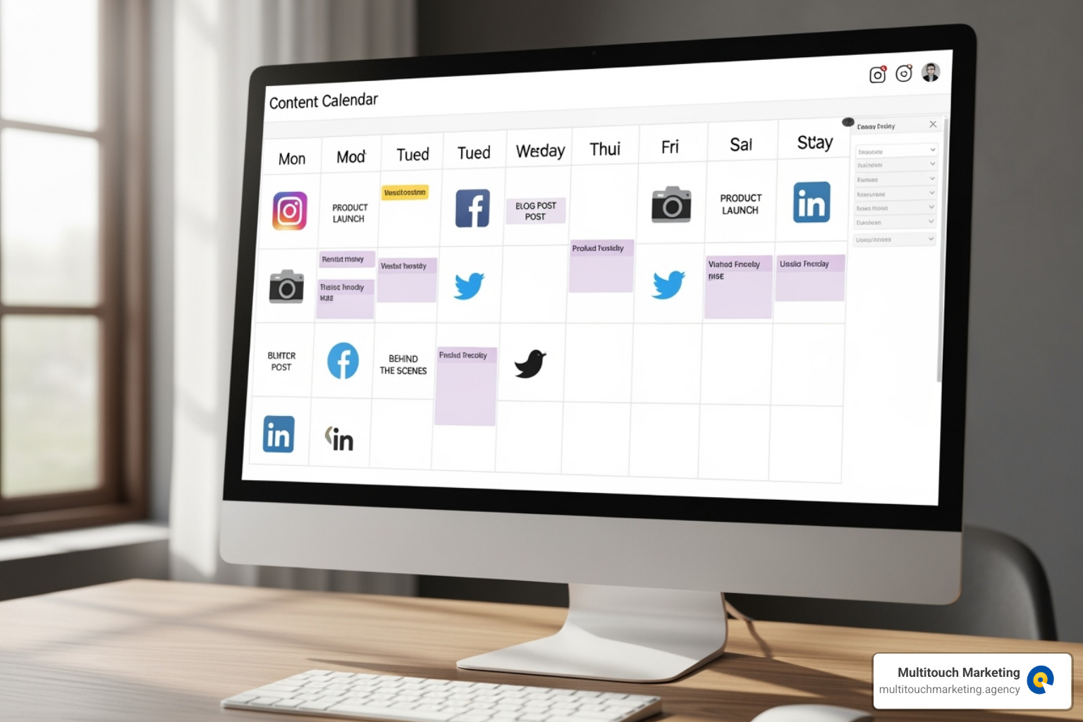 social media content calendar template - Social media strategy