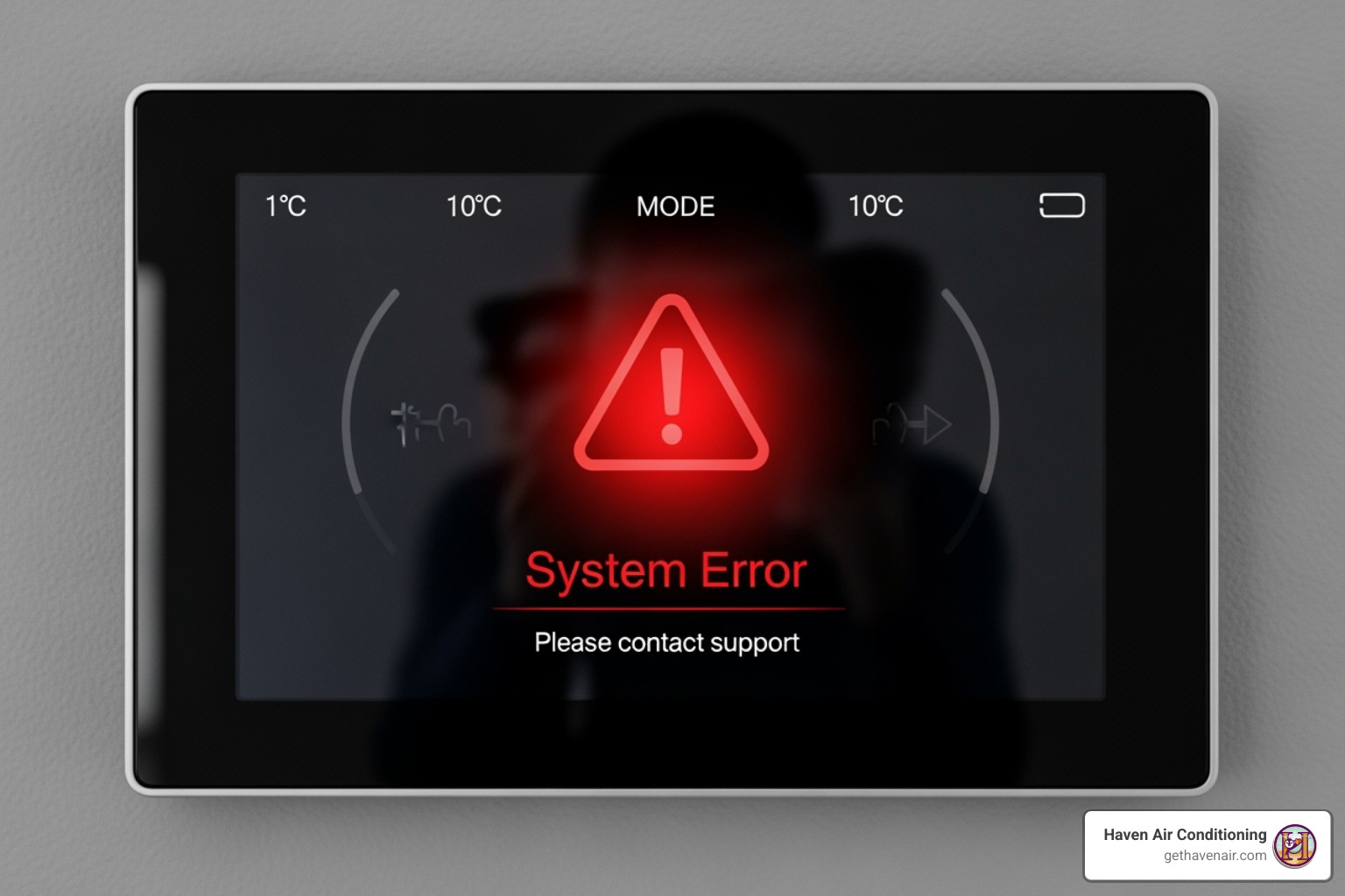AC thermostat displaying an error message - ac repair irvine AC thermostat displaying an error message - ac repair irvine