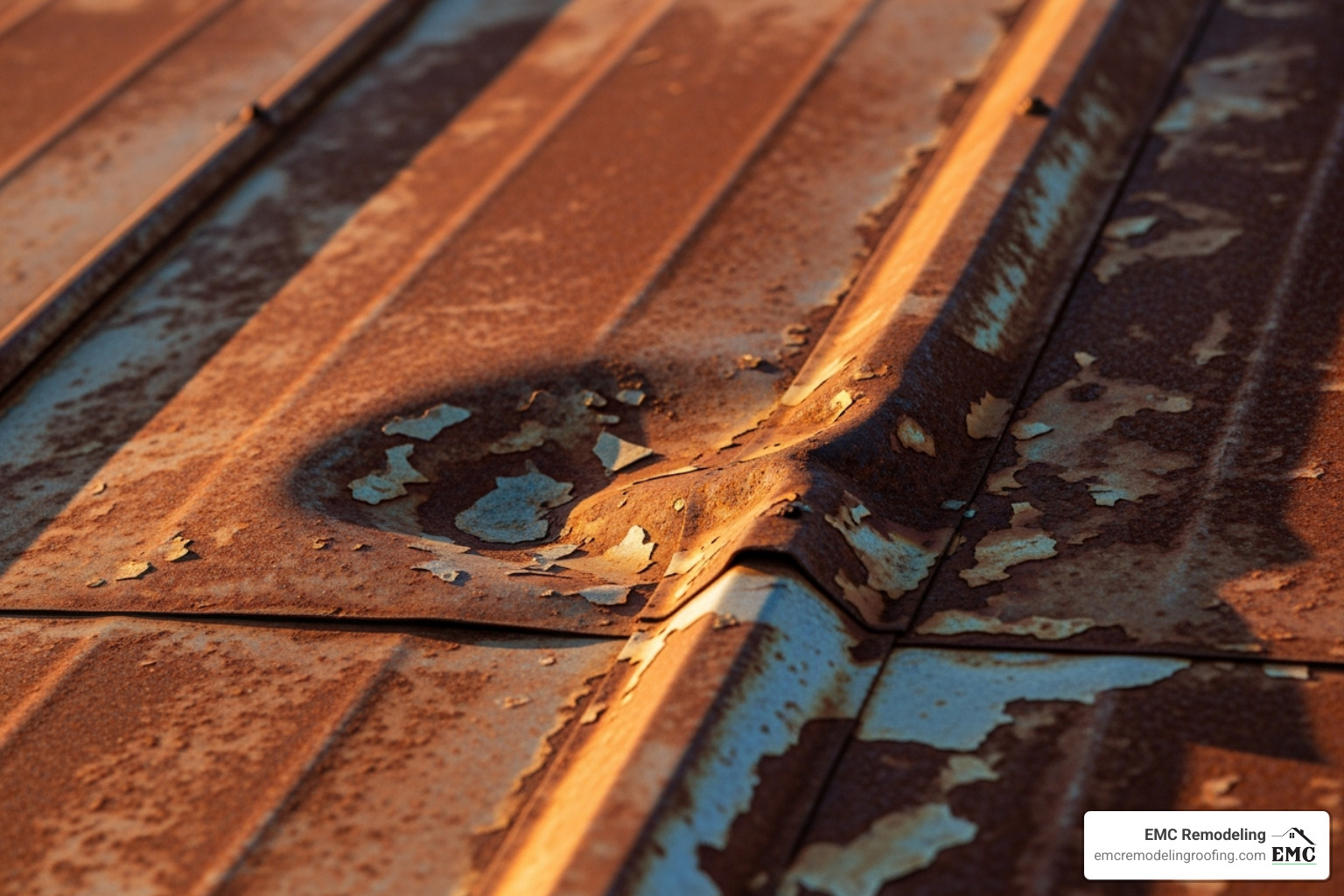 rusted or dented standing seam metal roof panel - standing seam metal roof repair near me