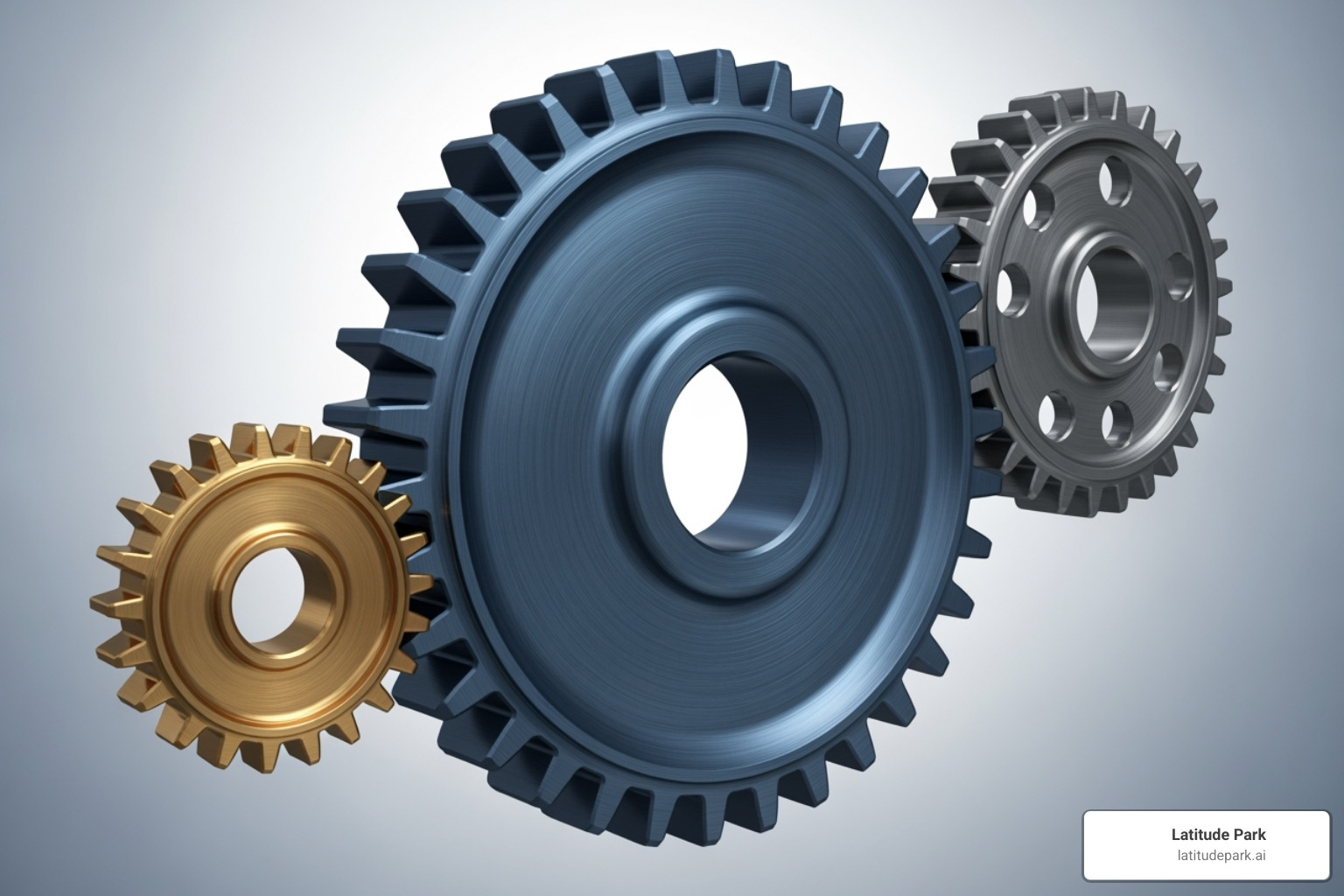 three interlocking gears labeled "Sales," "Marketing," and "CRM" - Small business sales automation