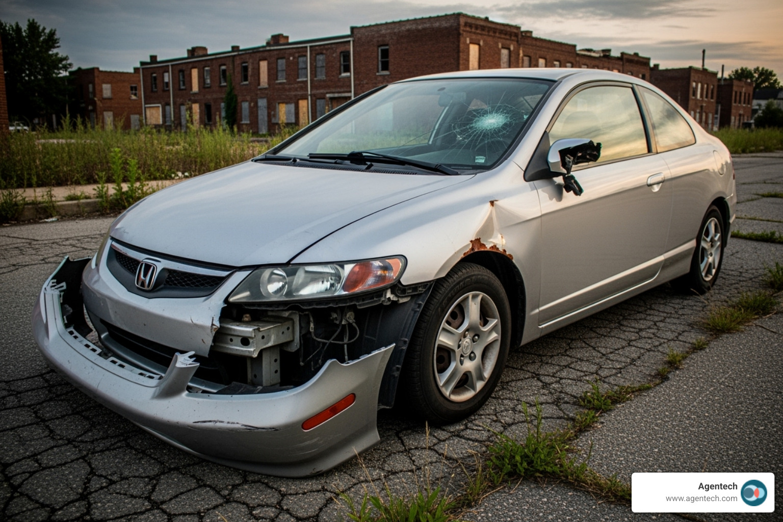 Auto damage photo with structured data output - agentic ai issue resolution