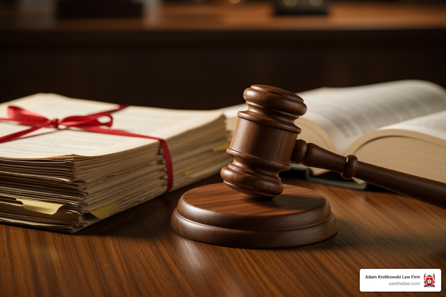 legal document and gavel - Injury from truck accident legal document and gavel - Injury from truck accident
