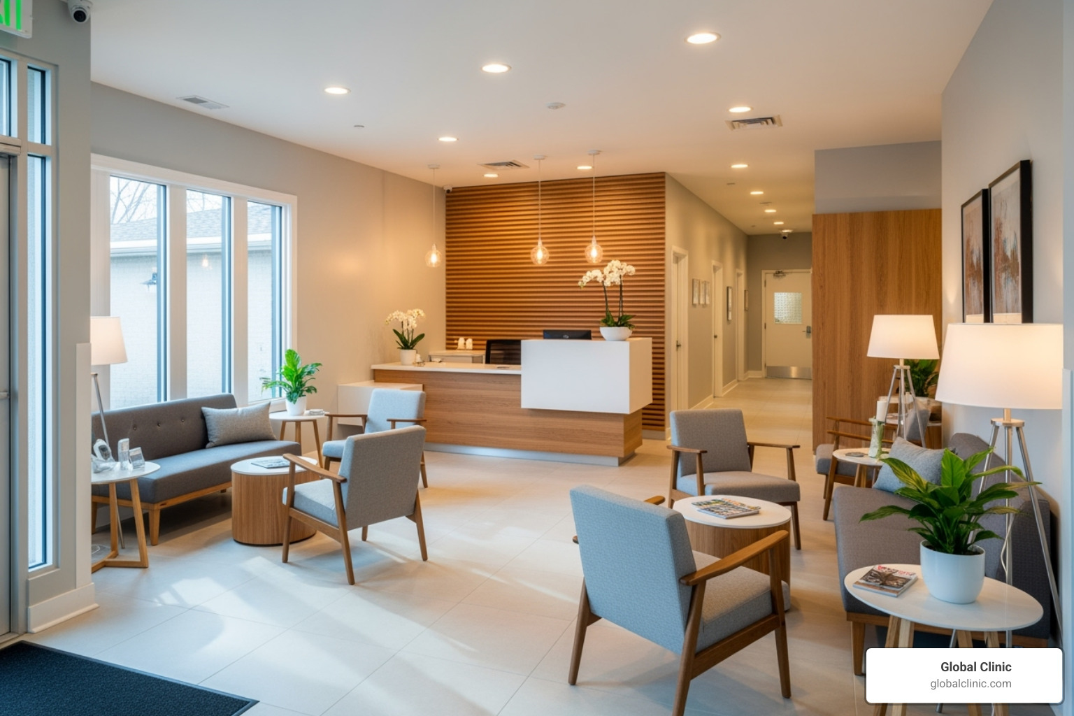 Clean and welcoming clinic reception area - what are pain management clinics Clean and welcoming clinic reception area - what are pain management clinics