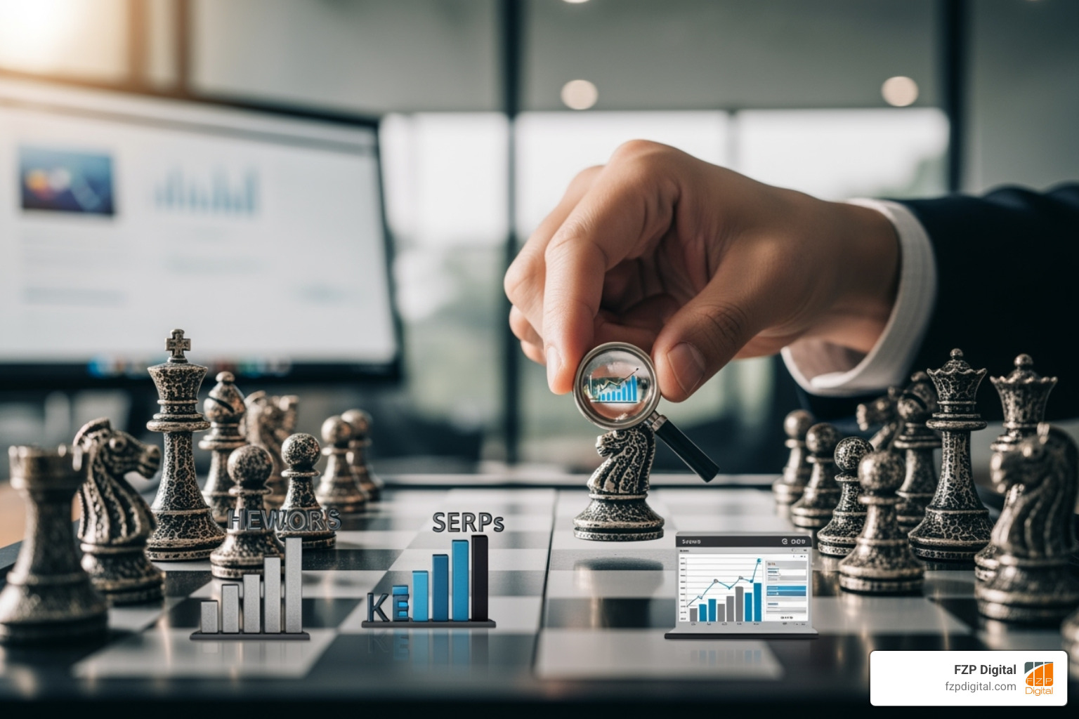 a three-step staircase labeled "Audit," "Create," and "Measure" - Content SEO strategy a three-step staircase labeled "Audit," "Create," and "Measure" - Content SEO strategy