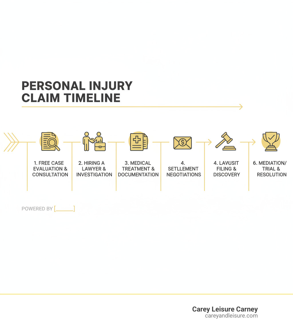 Infographic illustrating the timeline of a personal injury case - personal injury lawyer St Petersburg infographic Infographic illustrating the timeline of a personal injury case - personal injury lawyer St Petersburg infographic