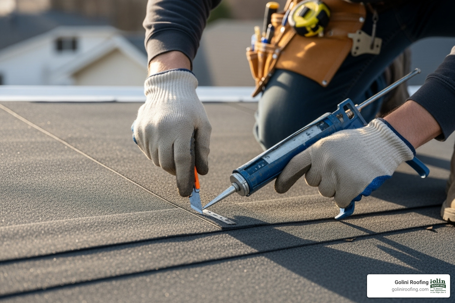 A roofer carefully inspecting the seams and flashing on a residential flat roof, highlighting attention to detail - flat roofing woburn ma A roofer carefully inspecting the seams and flashing on a residential flat roof, highlighting attention to detail - flat roofing woburn ma