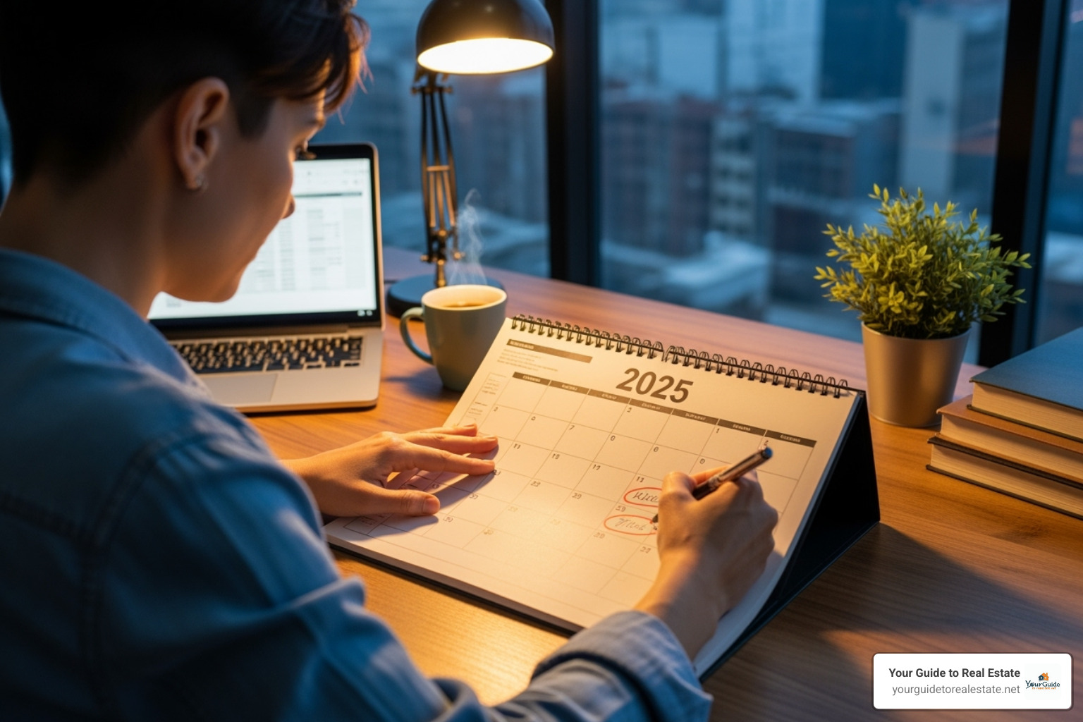 person working at a desk while looking at a calendar for 2025 - what changes are coming to social security in 2025