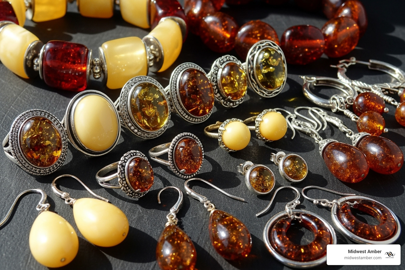 various amber jewelry styles like rings, earrings, and bracelets - Authentic amber jewelry various amber jewelry styles like rings, earrings, and bracelets - Authentic amber jewelry