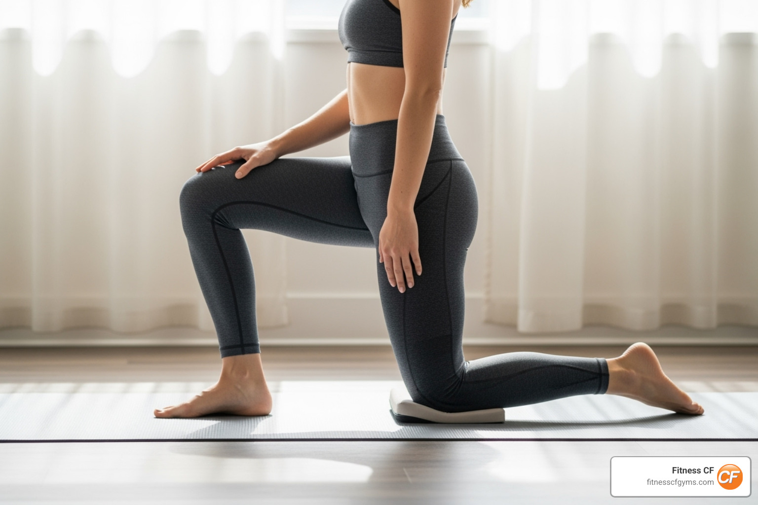 Half-Kneeling Hip Flexor Stretch - how to treat sore hip flexor Half-Kneeling Hip Flexor Stretch - how to treat sore hip flexor