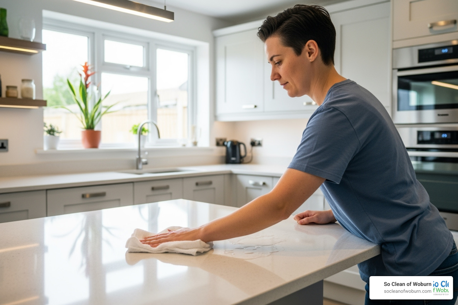person wiping down kitchen counters - clean the apartment person wiping down kitchen counters - clean the apartment