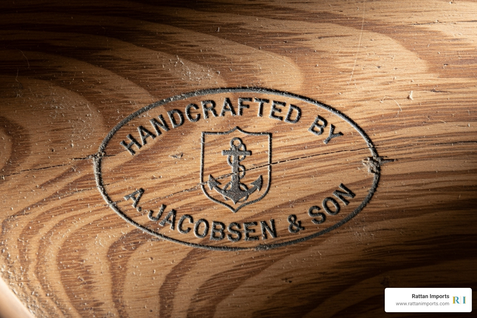 A maker's mark stamped on the underside of an antique table - antique drop leaf oval table A maker's mark stamped on the underside of an antique table - antique drop leaf oval table