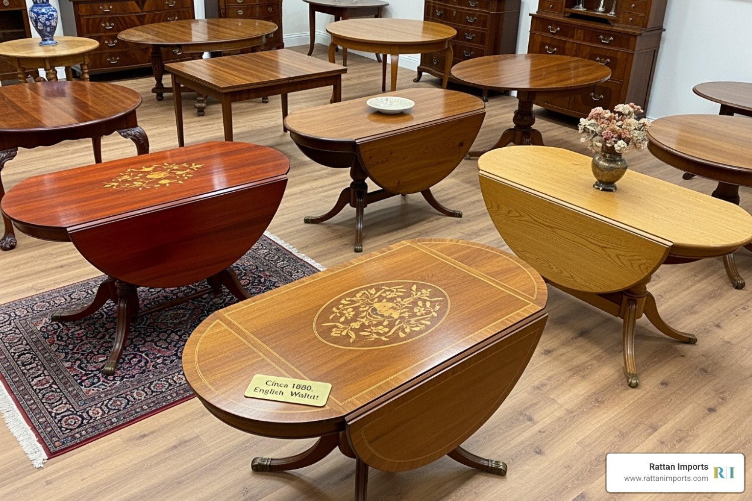 A diverse collection of antique drop leaf oval tables in various woods and styles, highlighting their versatility and enduring appeal. - antique drop leaf oval table A diverse collection of antique drop leaf oval tables in various woods and styles, highlighting their versatility and enduring appeal. - antique drop leaf oval table