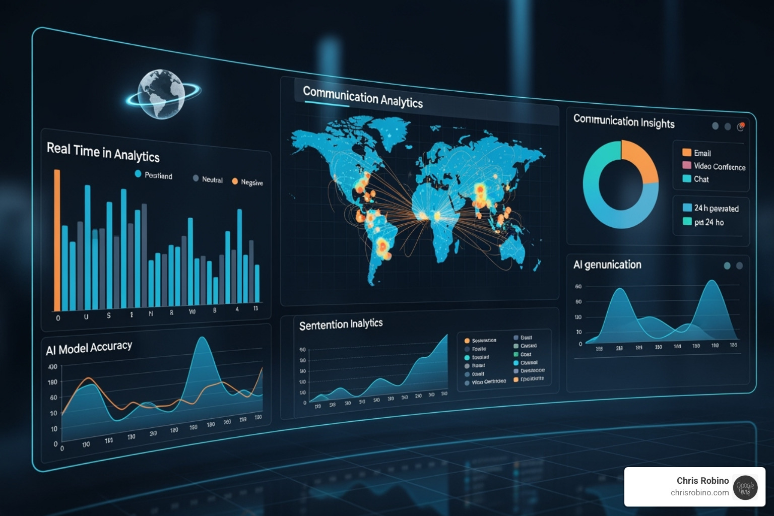 dashboard showing AI-driven communication insights - centralized communication tools