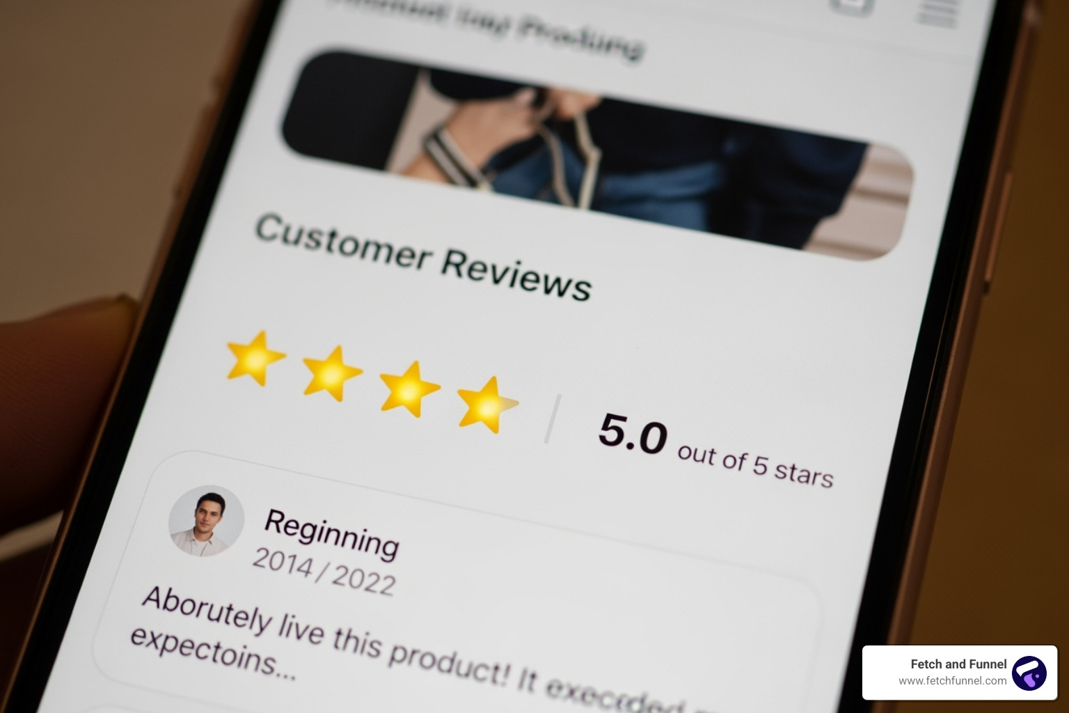 5-star review on product page - Bottom funnel conversion 5-star review on product page - Bottom funnel conversion