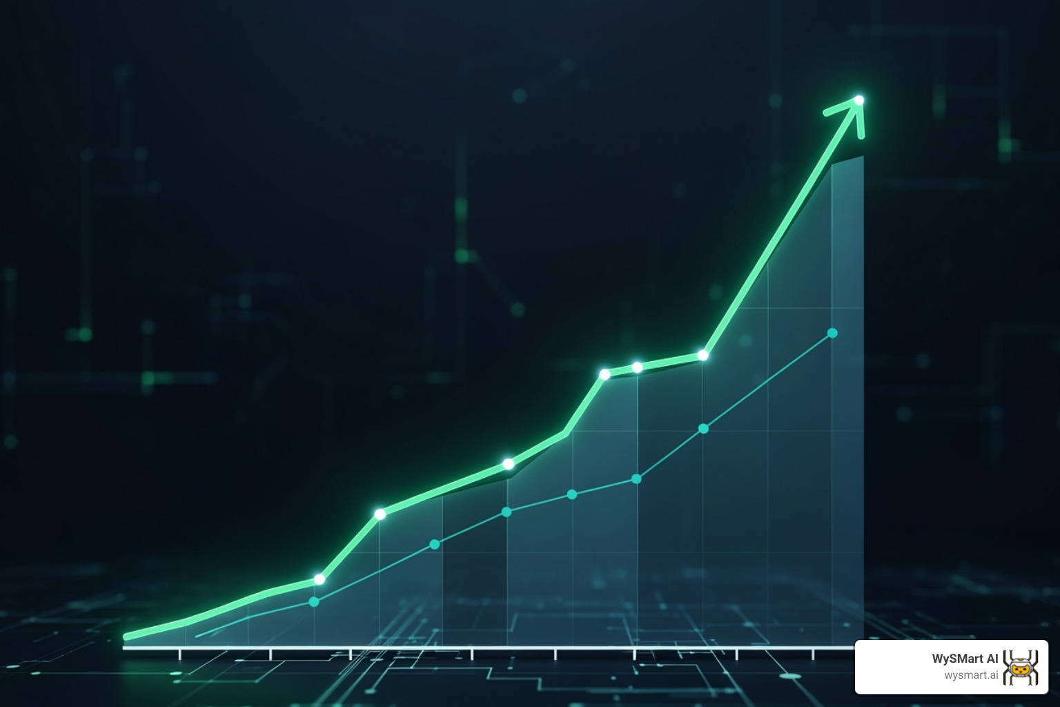 Chart illustrating productivity gains in an accounting firm after AI adoption - AI for accounting firms Chart illustrating productivity gains in an accounting firm after AI adoption - AI for accounting firms
