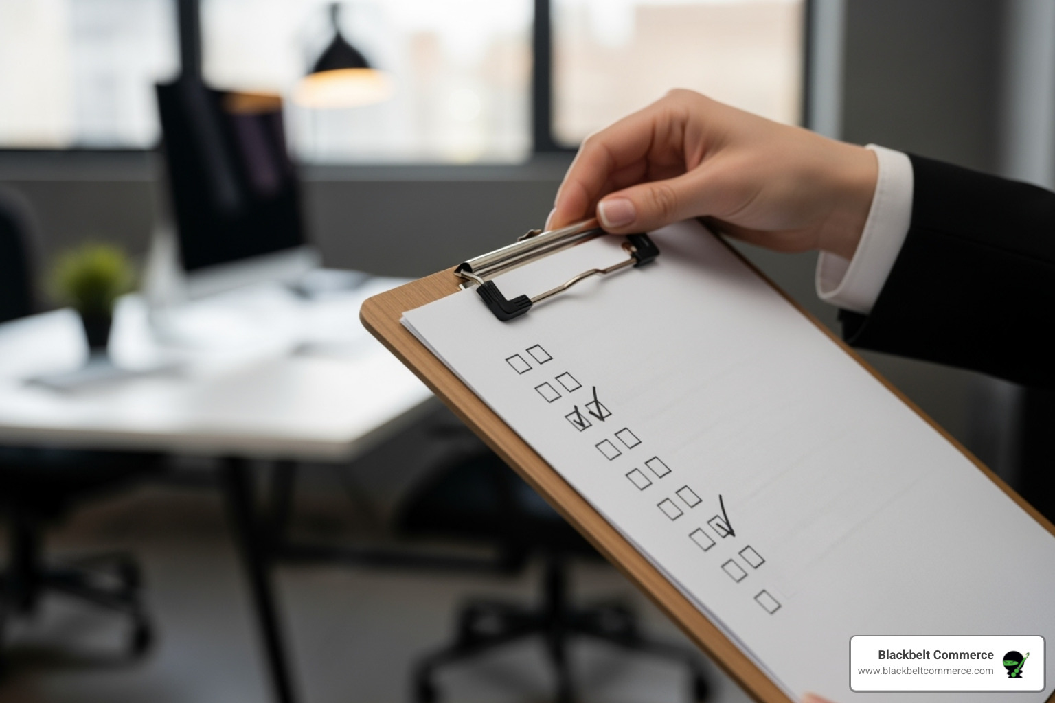 Checklist on a clipboard - magento 2 agency