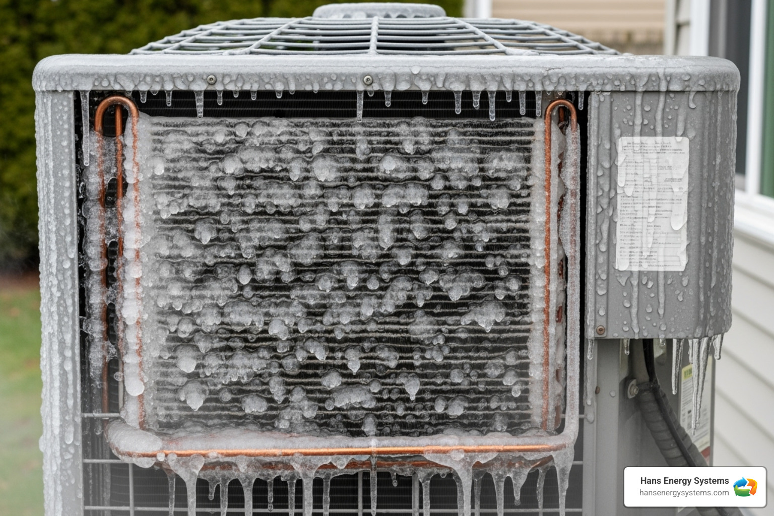 AC unit with ice buildup on the coils - Preventative AC maintenance