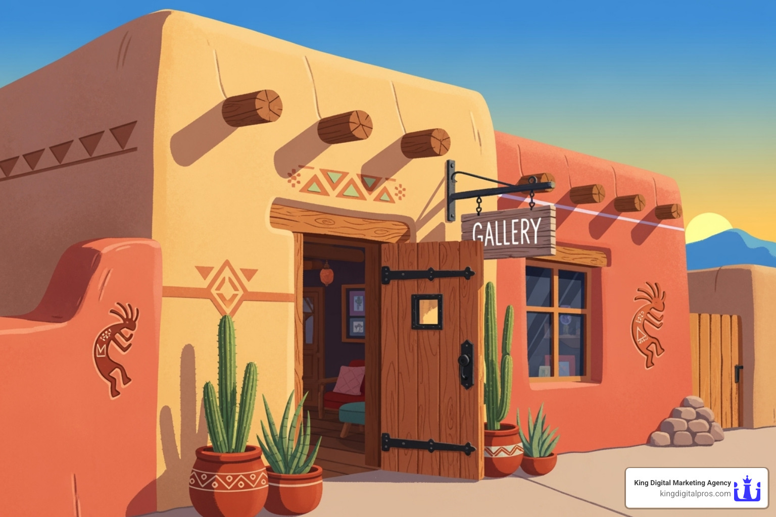 Graphic with a clear "Get Started Today" call to action, showcasing a Taos-themed business logo - Social Media Advertising Taos Graphic with a clear "Get Started Today" call to action, showcasing a Taos-themed business logo - Social Media Advertising Taos