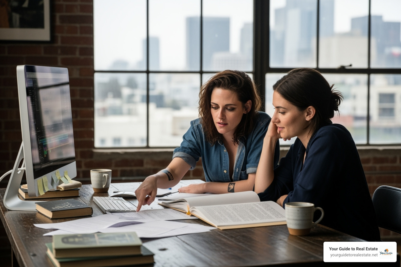 Kristen Stewart and Dylan Meyer collaborating - kristen stewart partner