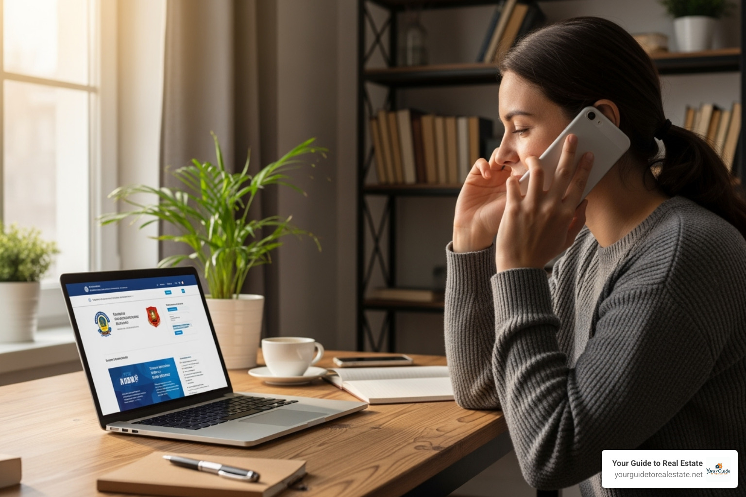 A person on the phone with a laptop open to the myeddebt.gov website, illustrating the enrollment process - fresh start program student loans A person on the phone with a laptop open to the myeddebt.gov website, illustrating the enrollment process - fresh start program student loans