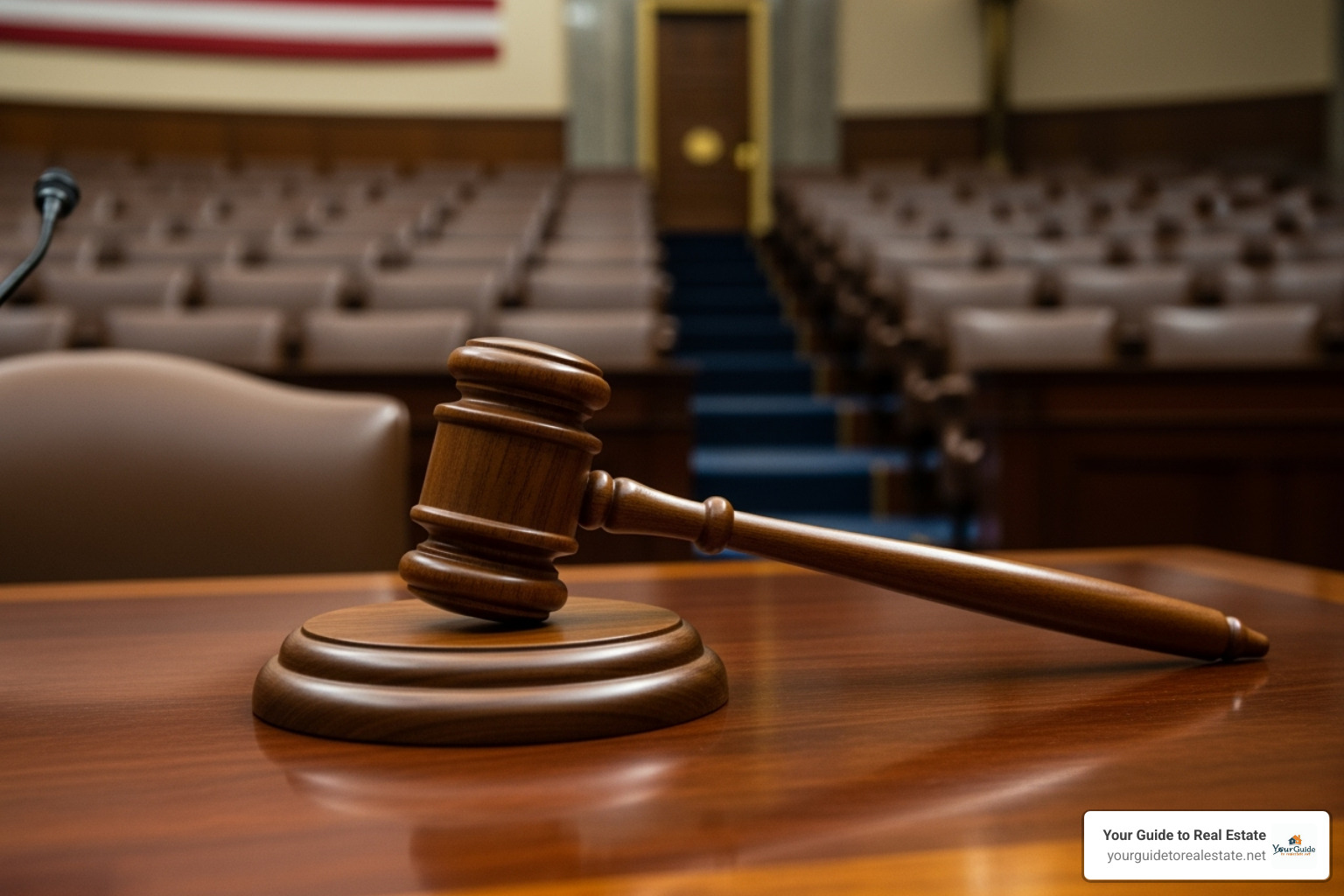 A gavel in a congressional hearing room, symbolizing legislative action and judicial decision-making. - student loans senate bill