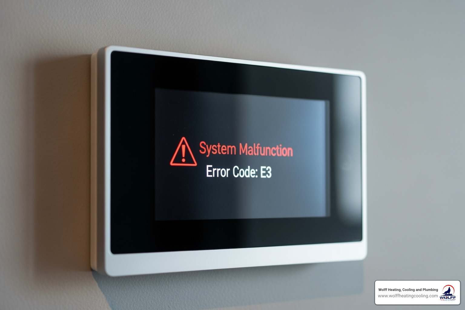 AC thermostat displaying an error message - ac maintenance albuquerque nm