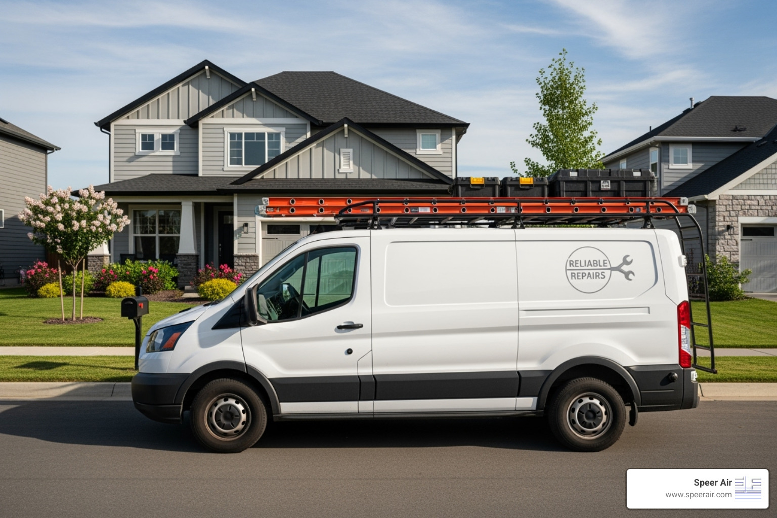 Speer Air branded service van - boiler installation northern nj Speer Air branded service van - boiler installation northern nj