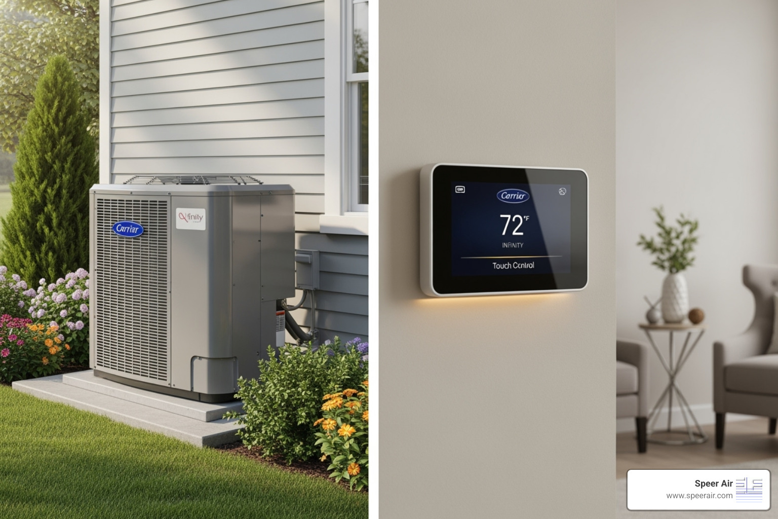A Carrier Infinity® System with a smart thermostat - carrier authorized dealer northern nj A Carrier Infinity® System with a smart thermostat - carrier authorized dealer northern nj