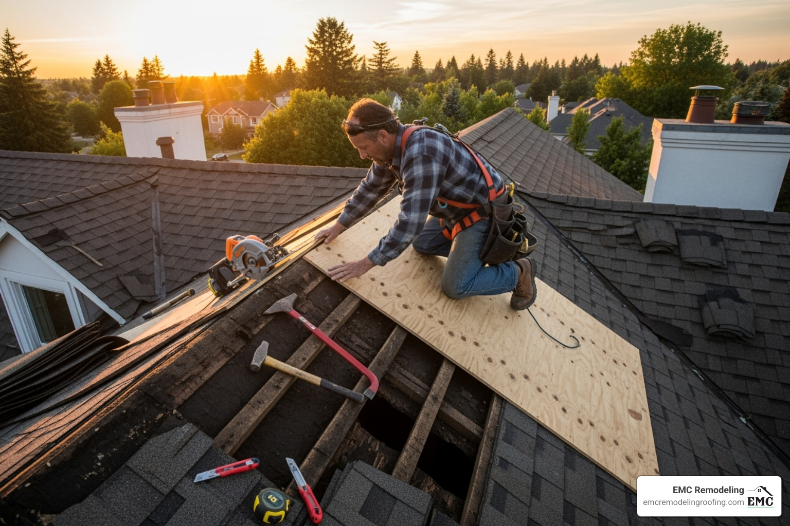 roofer replacing rotted roof decking - roof estimate cost roofer replacing rotted roof decking - roof estimate cost