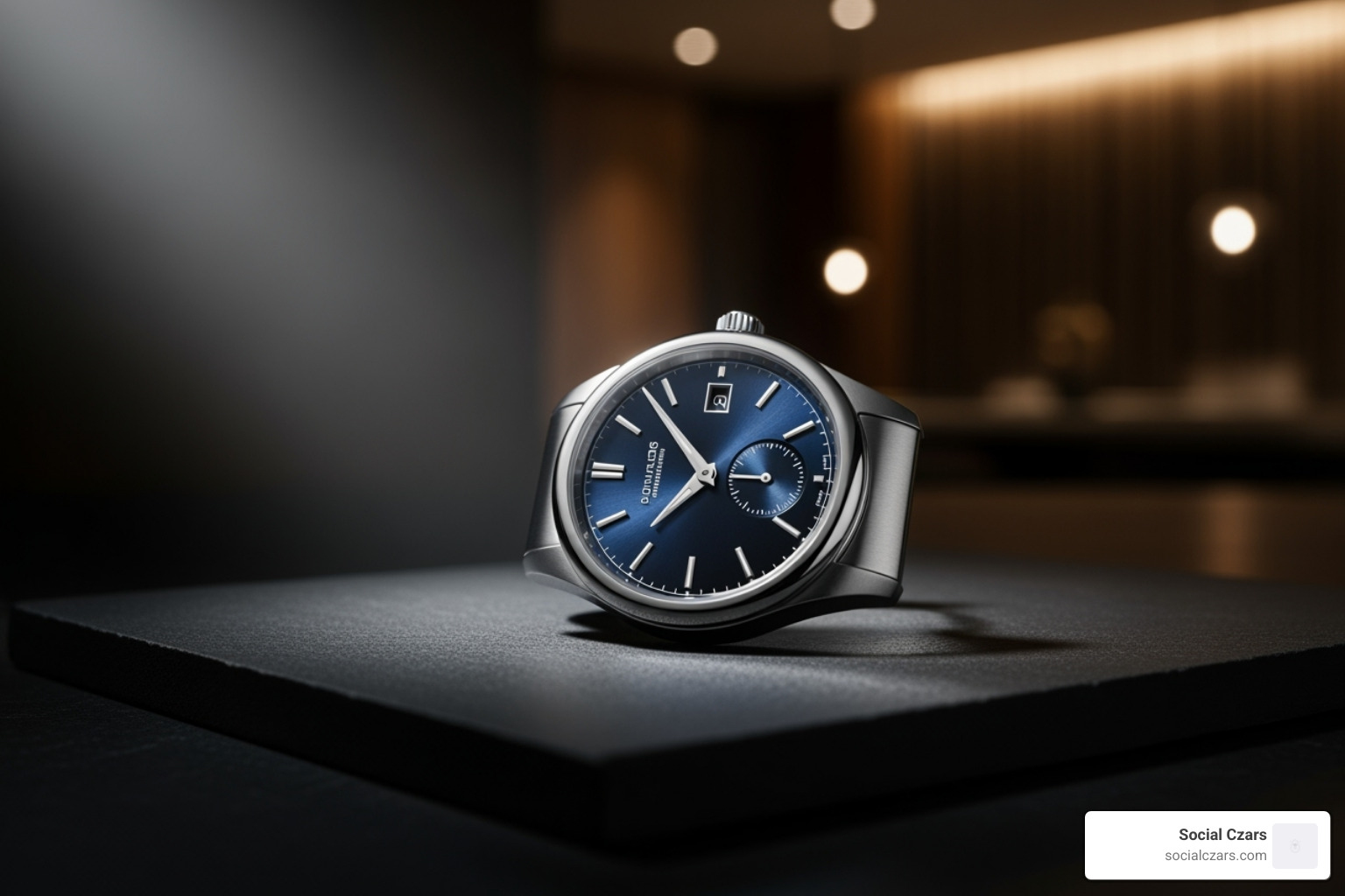 subtle, high-end watch advertisement - private jet advertising