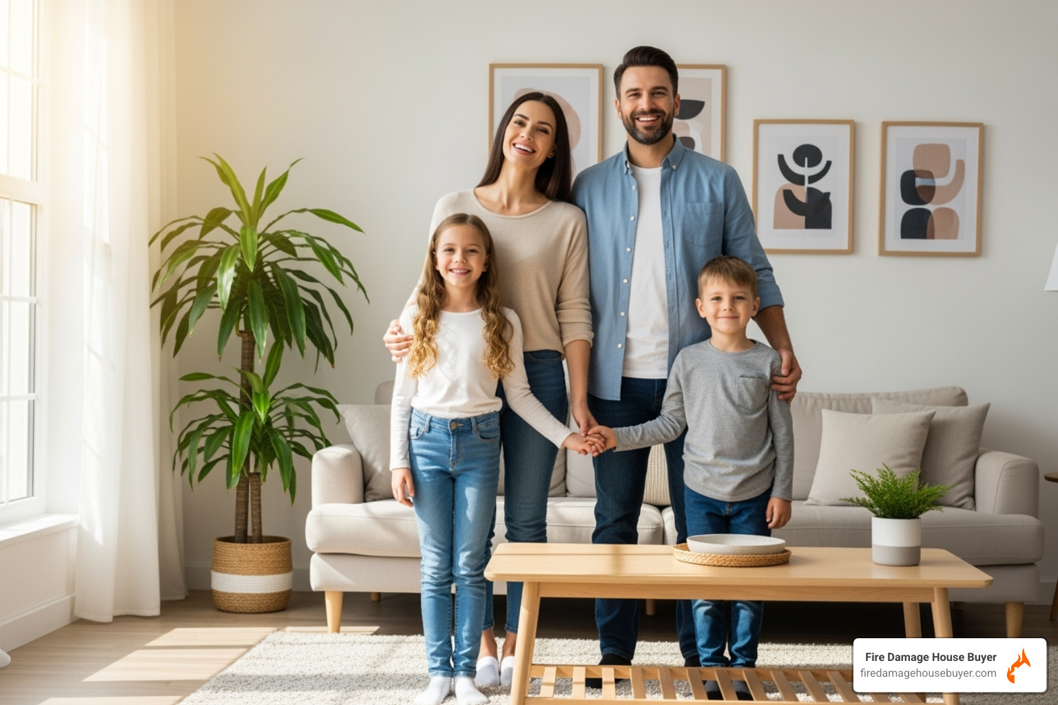 family happily moving on from a house - how to get rid of fire smoke smell in house family happily moving on from a house - how to get rid of fire smoke smell in house
