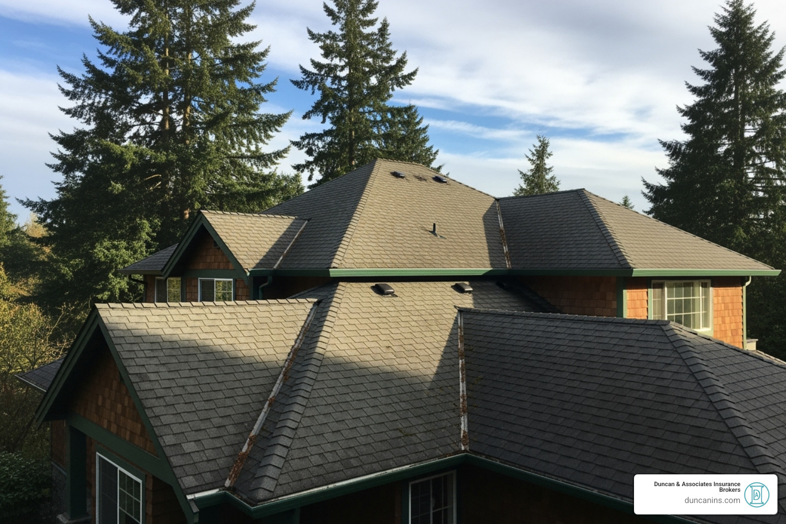 well-maintained roof on a house - home insurance olympia