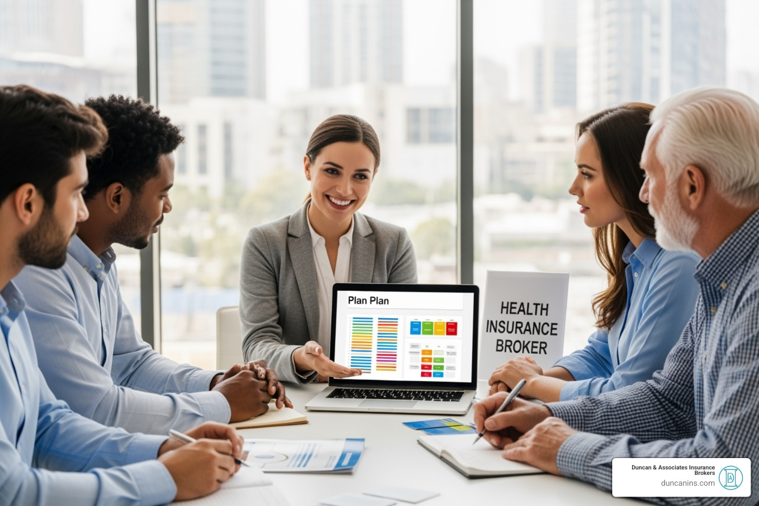 A magnifying glass is held over an insurance policy document, highlighting intricate details and small print, symbolizing the broker's role in scrutinizing policy specifics. - health ins brokers near me