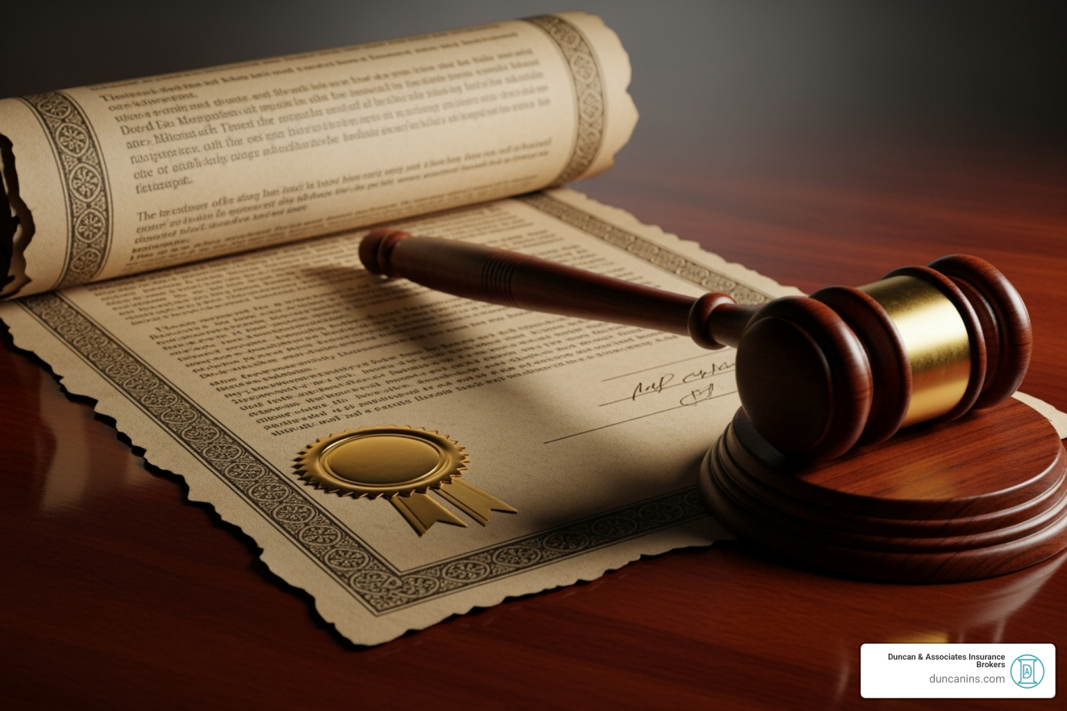 official-looking document with a gavel - cheapest auto insurance in olympia washington