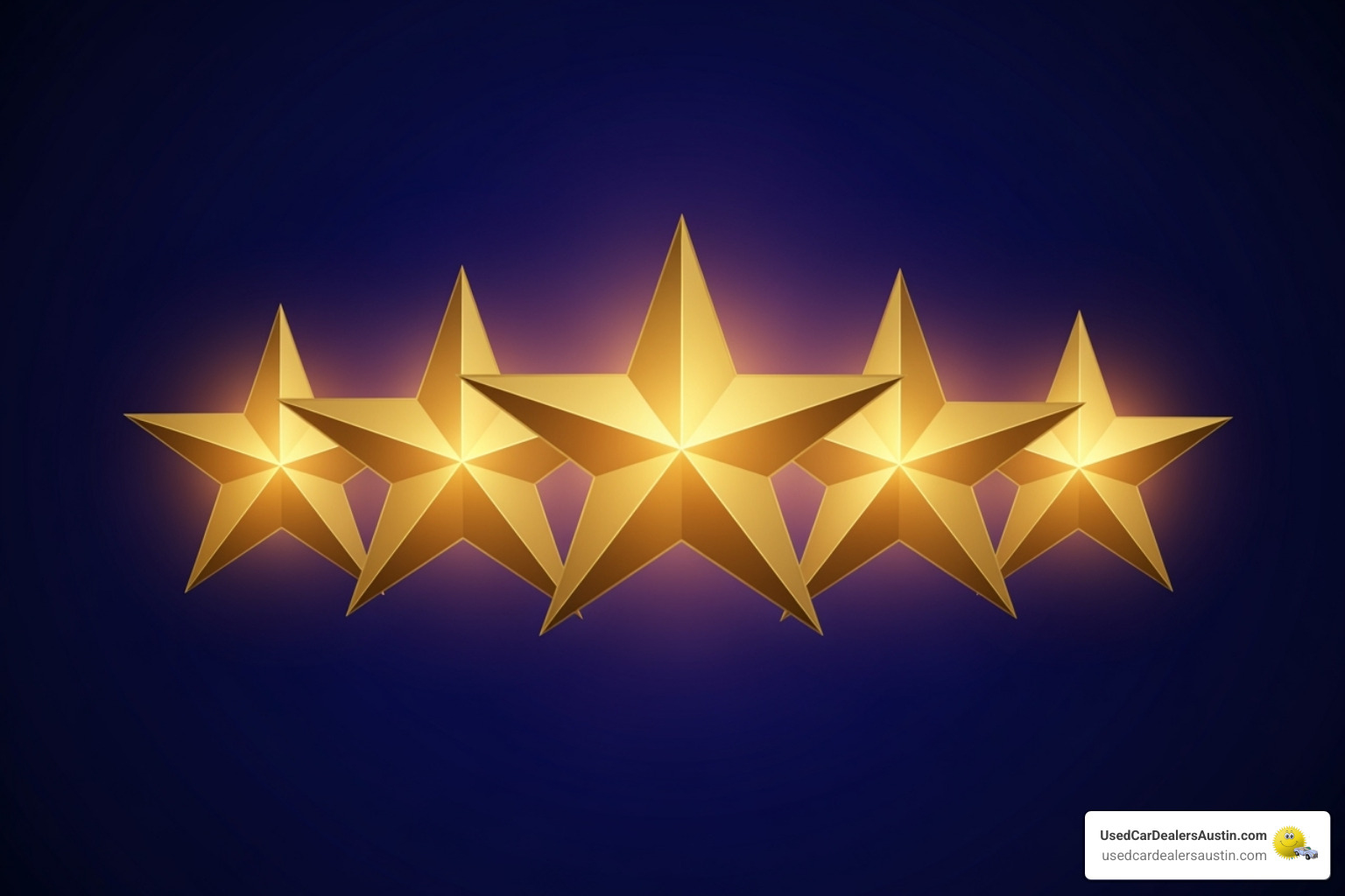 Graphic showing a 5-star rating for a car - nissan sentra austin