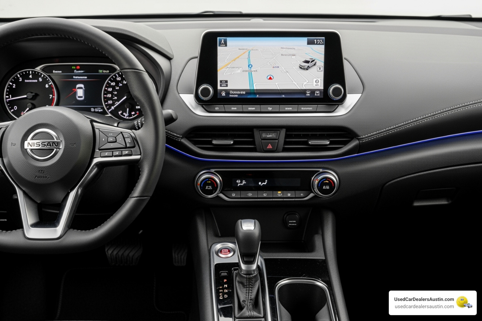 Nissan Sentra dashboard with infotainment screen - nissan sentra austin