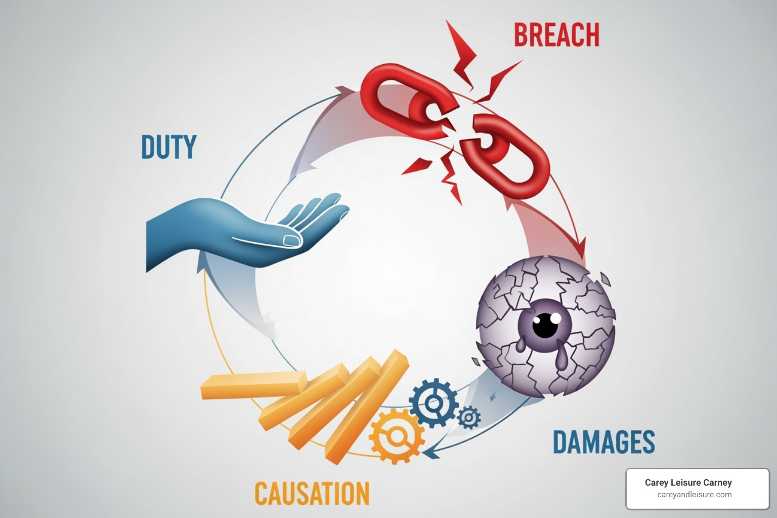 illustration of the four elements of negligence - drunk driving accident claims illustration of the four elements of negligence - drunk driving accident claims