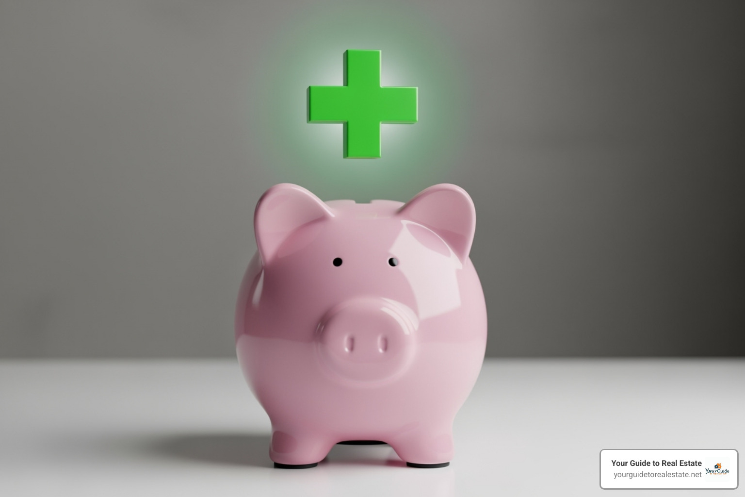 Image of a piggy bank with a plus sign to represent COLA - november ssi payments