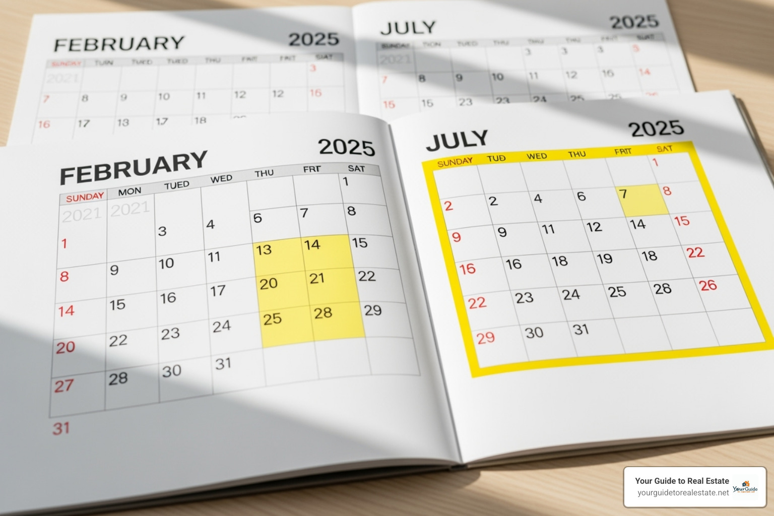 calendar highlighting February and July 2025 - social security fairness act back pay