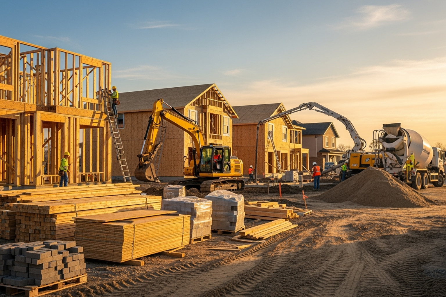 Residential construction site - why is the stock market down today Residential construction site - why is the stock market down today