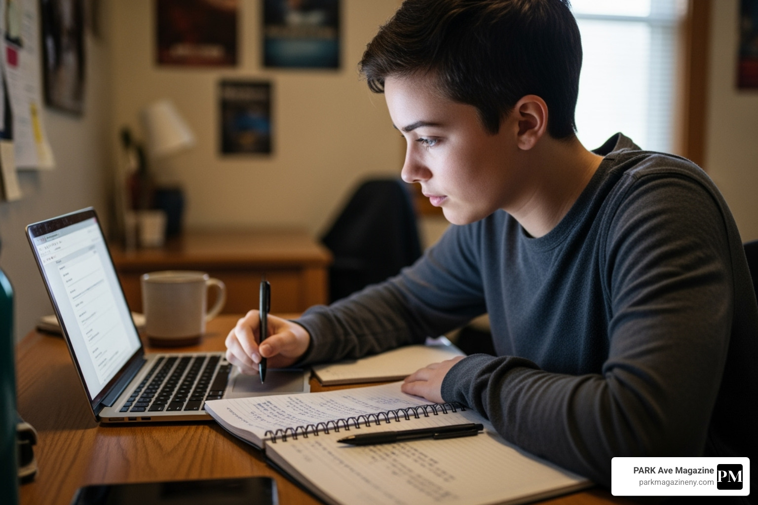 A student on a laptop completing the FAFSA form online, with a pen and notebook nearby - subsidized vs unsubsidized student loans