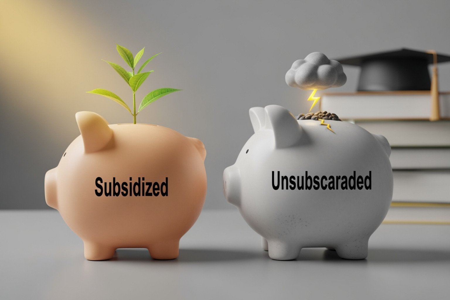 calendar with a payment due date circled - subsidized vs unsubsidized student loans