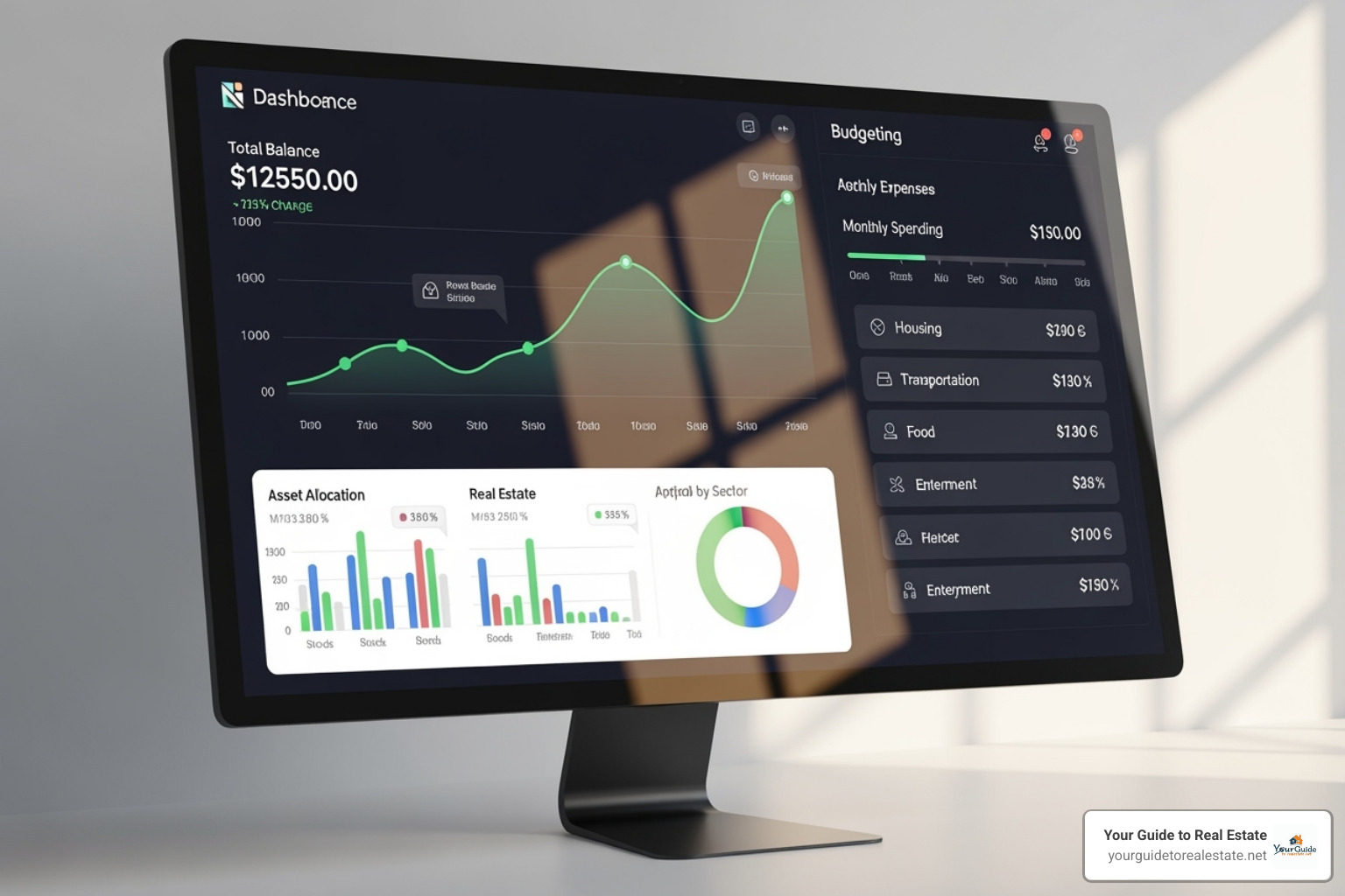 Gomyfinance dashboard showing portfolio overview and budgeting tools - gomyfinance invest