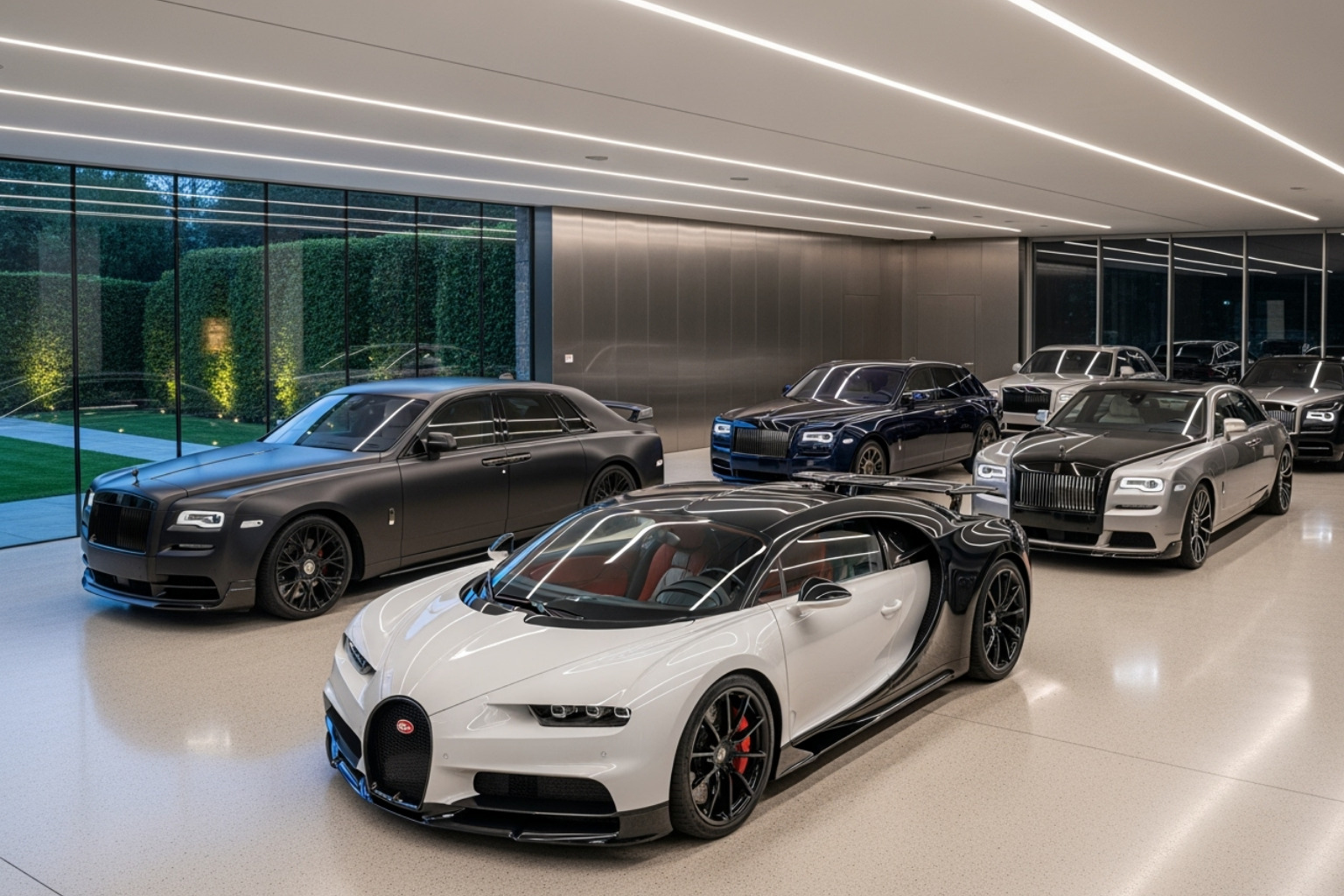 Post Malone's custom car collection including a Bugatti Chiron and multiple Rolls-Royces - post malone net worth