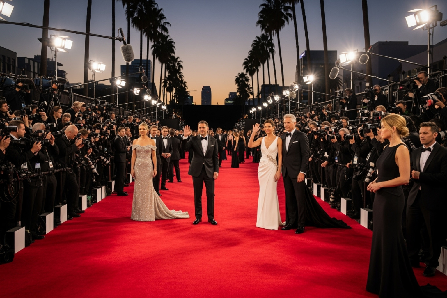 Glamorous red carpet event in Los Angeles - 213 area code