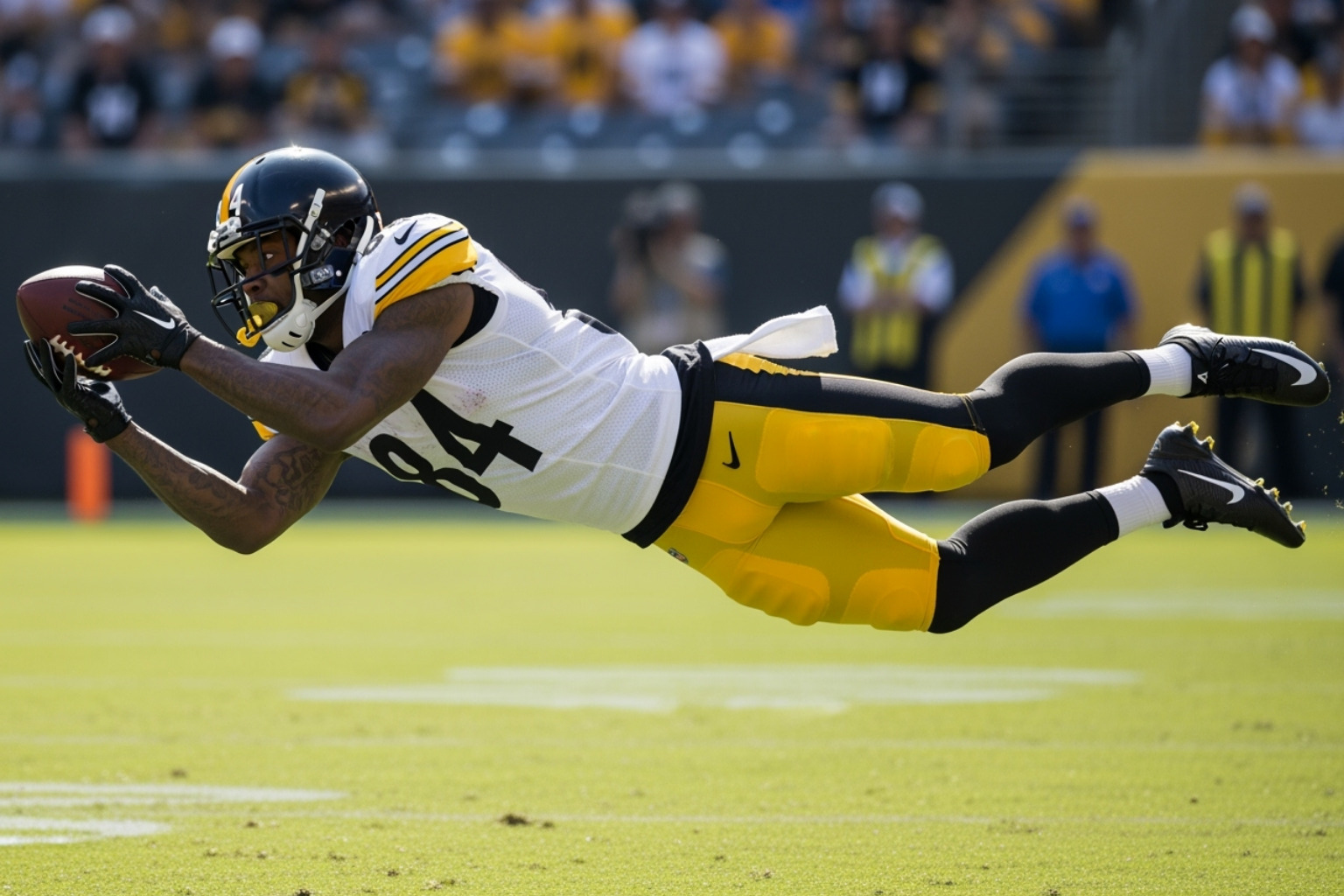 Antonio Brown during his peak with the Pittsburgh Steelers - antonio brown net worth